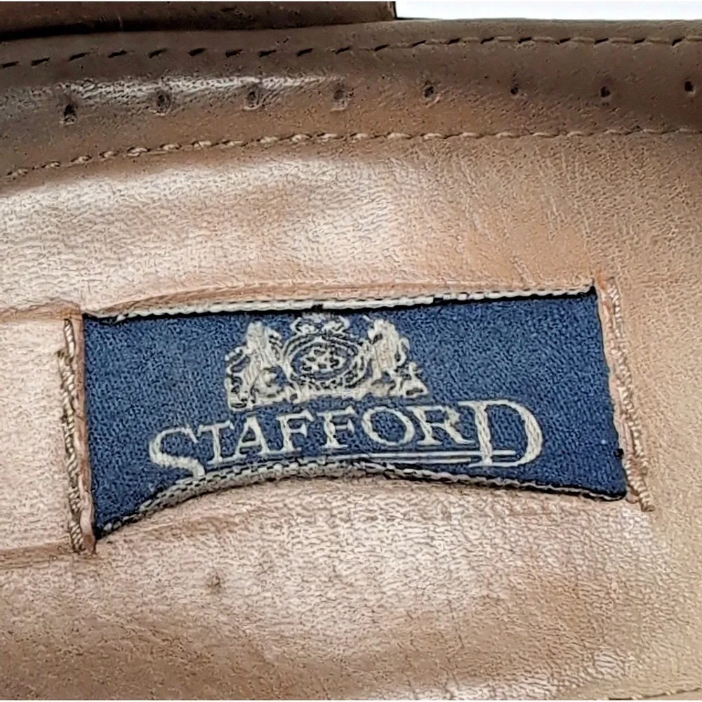 Stafford Woven Leather Fisherman Sandals Mens 13 Brown Closed‎ Toe Buckle Brazil